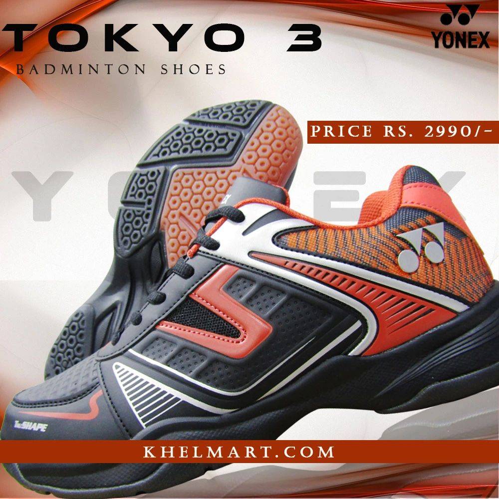 TOKYO 3 Badminton Shoes Black and Red